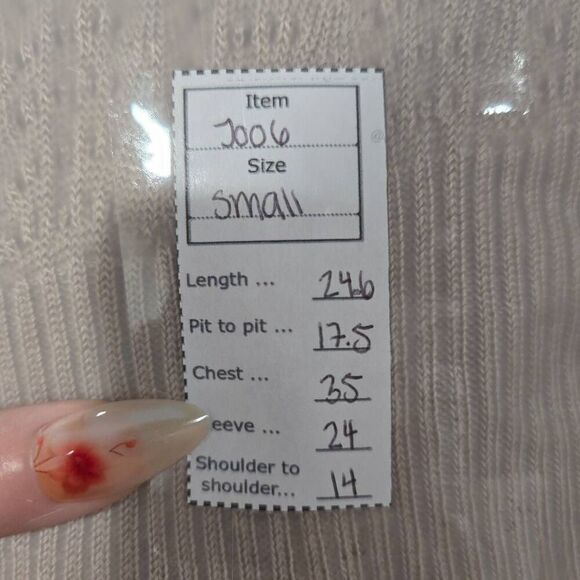 Knit Semi-Sheer Cardigan(J006)-Size S for Women - Picture 10 of 10